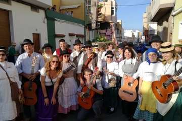 Animada romería en El Calero de Telde (Foto TA)